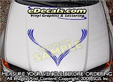 Hood Accent Graphic Decal HDA112