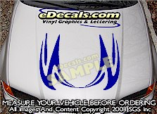 Hood Accent Graphic Decal HDA151