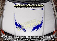 Tribal Hood Accent Graphic Decal HDA152
