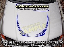 Hood Accent Graphic Decal HDA153