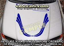 Hood Accent Graphic Decal HDA155