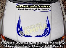 Tribal Hood Accent Graphic Decal HDA156