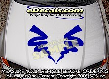 Hood Accent Graphic Decal HDA158