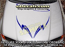 Tribal Hood Accent Graphic Decal HDA160