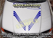 Hood Accent Graphic Decal HDA161