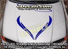Hood Accent Graphic Decal HDA162