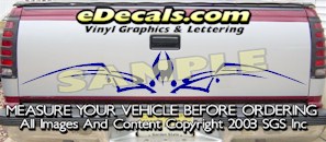 Tribal Tailgate Accent Graphic Decal HDA503
