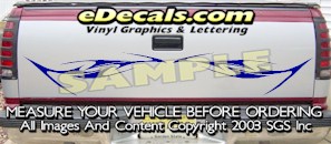 Tribal Tailgate Accent Graphic Decal HDA507