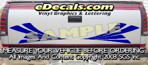 Tribal Tailgate Accent Graphic Decal HDA508