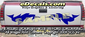 Tribal Tailgate Accent Graphic Decal HDA509