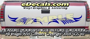 Tribal Tailgate Accent Graphic Decal HDA512