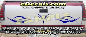 Tribal Tailgate Accent Graphic Decal HDA547