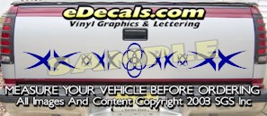 Tribal Tailgate Accent Graphic Decal HDA552
