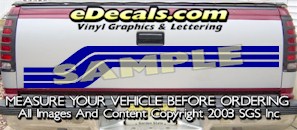 Tribal Tailgate Accent Graphic Decal HDA555
