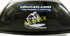 Surfing Surfboard Sport Cartoon Decal SPT100