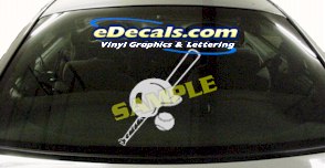 Baseball Helmet Ball Sport Cartoon Decal SPT119