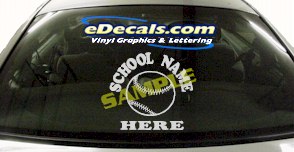Add Your Name Baseball Sport Cartoon Decal SPT125