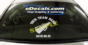 Add Your Name Cheerleading Megaphone Sport Cartoon Decal SPT160