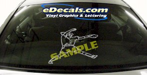 Softball Pitcher Sports Cartoon Decal SPT185