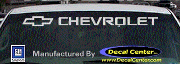 Chevrolet W/Bowtie Decal DC05038