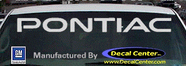 Pontiac Decal DC07004