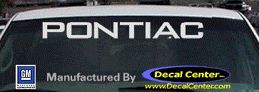 Pontiac Decal DC07100