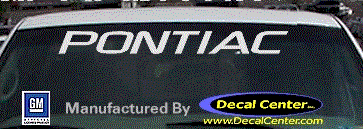 Pontiac Decal DC07101