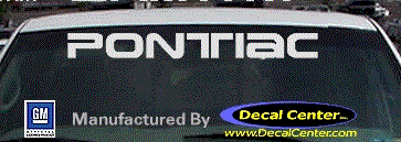 Pontiac Decal DC07102