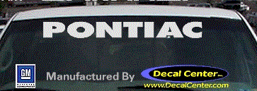 Pontiac Decal DC07103