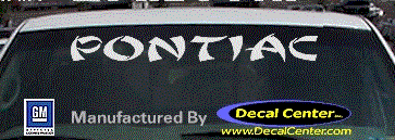 Pontiac Decal DC07106