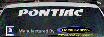 Pontiac Decal DC07107