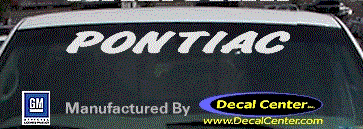 Pontiac Decal DC07108
