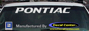 Pontiac Decal DC07110
