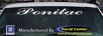 Pontiac Decal DC07111
