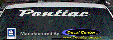 Pontiac Decal DC07112
