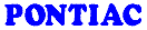 Pontiac Decal DC07116