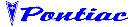 Pontiac Decal w/Arrowhead DC07133