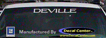 Cadillac Deville Decal DC08507
