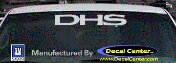 Cadillac DHS Decal DC08508