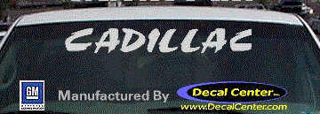 Cadillac Decal DC08517