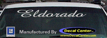 Cadillac Eldorado Decal DC08557