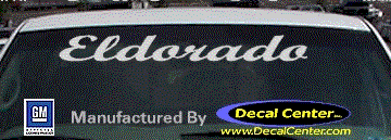 Cadillac Eldorado Decal DC08559