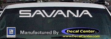 GMC Savana Decal DC09010