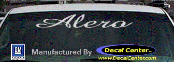 Oldsmobile Alero Decal DC09541