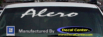 Oldsmobile Alero Decal DC09542