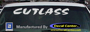 Oldsmobile Cutlass Decal DC09548