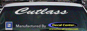 Oldsmobile Cutlass Decal DC09551