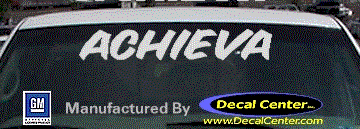 Oldsmobile Achieva Decal DC09569