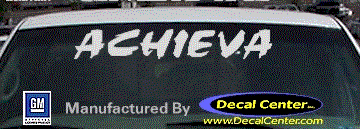 Oldsmobile Achieva Decal DC09570