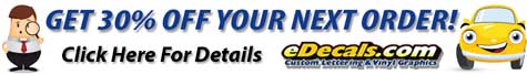 Save 30% At eDecals.com
